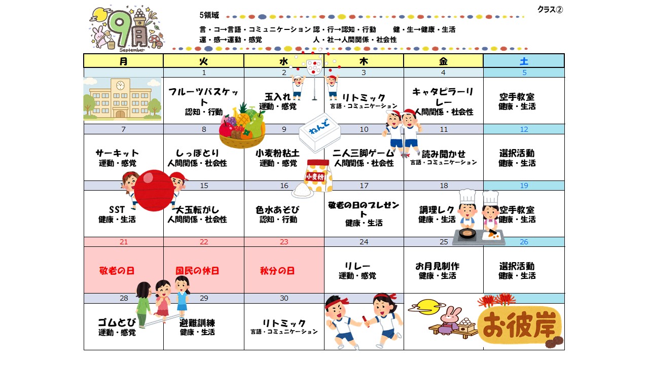 クラス② 8月